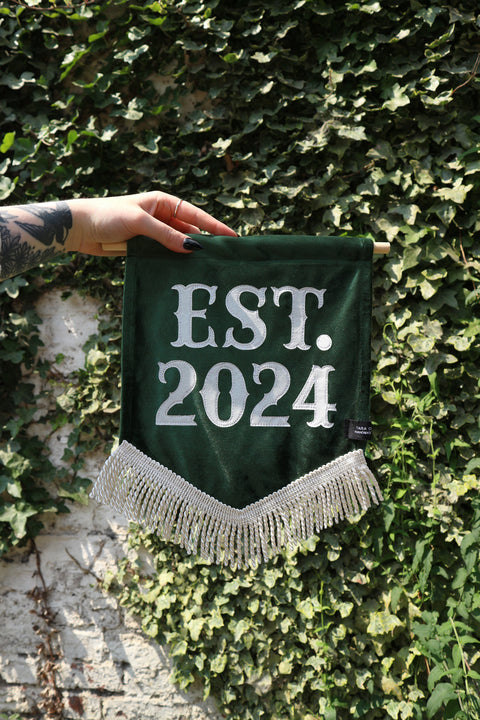 EST. 2024 | Green Velvet Banner