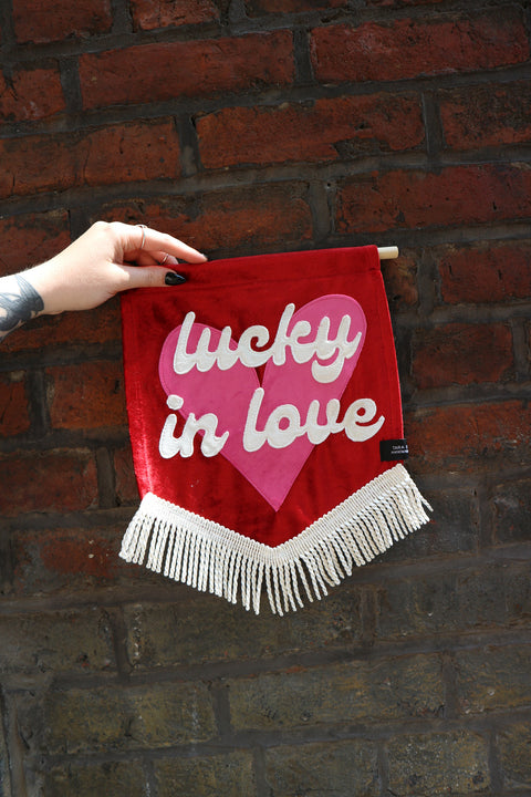 Lucky in Love | Velvet Banner
