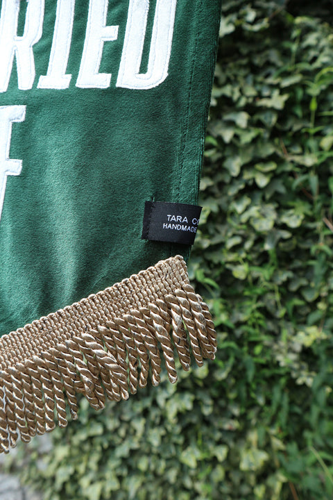 Married AF | Green Velvet Banner