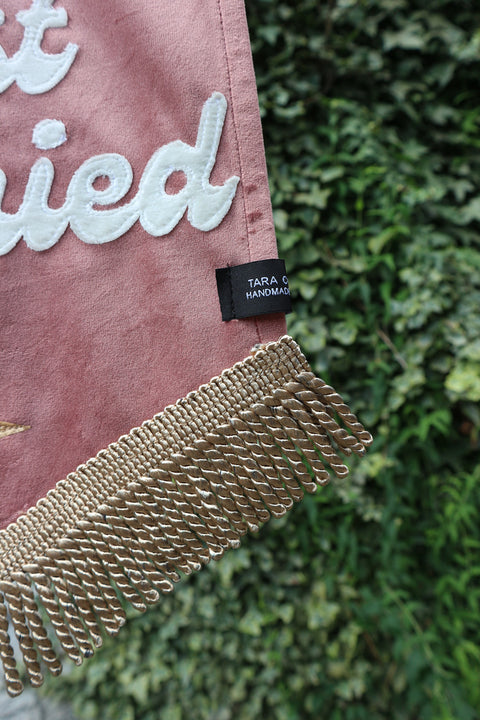 Just Married | Velvet Wedding Banner