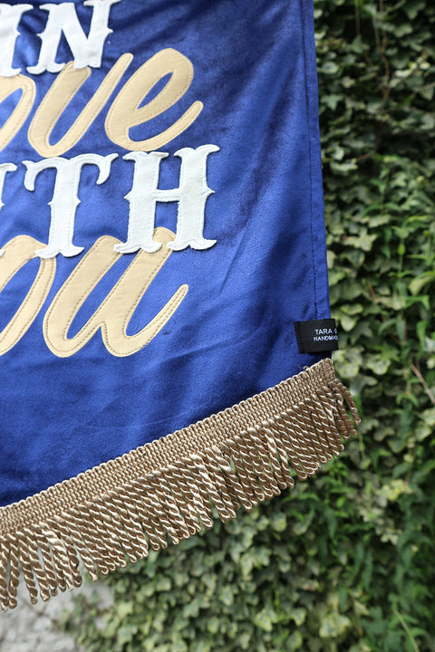 In Love With You | Blue Velvet Wedding Banner