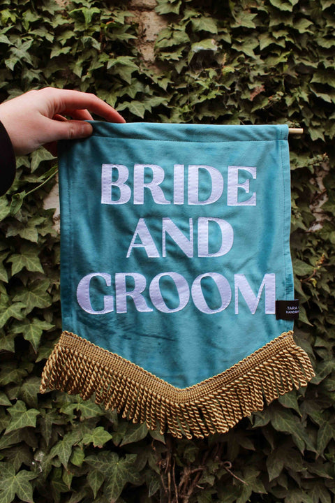 Bride & Groom | Blue Wedding Banner