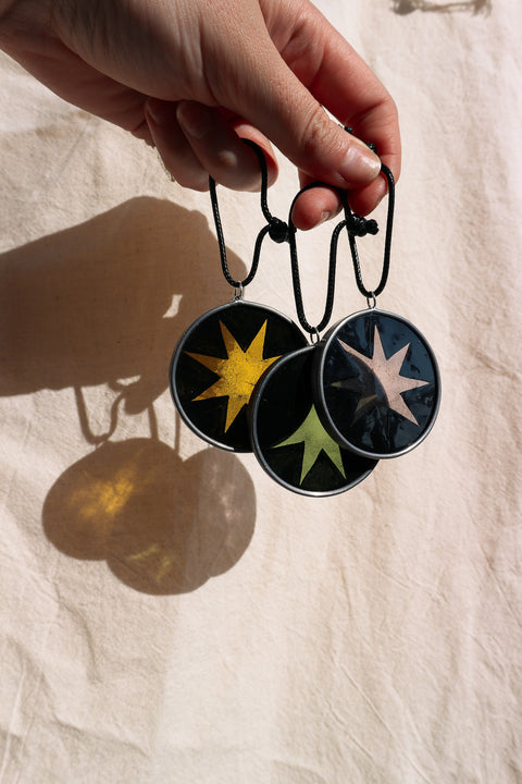 'Star Tokens' Stained Glass Suncatcher