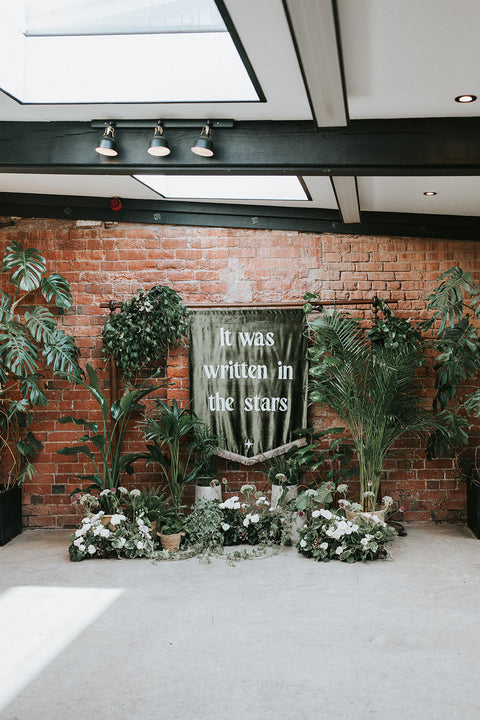 Wedding Banner Hire - 'It was written in the stars'